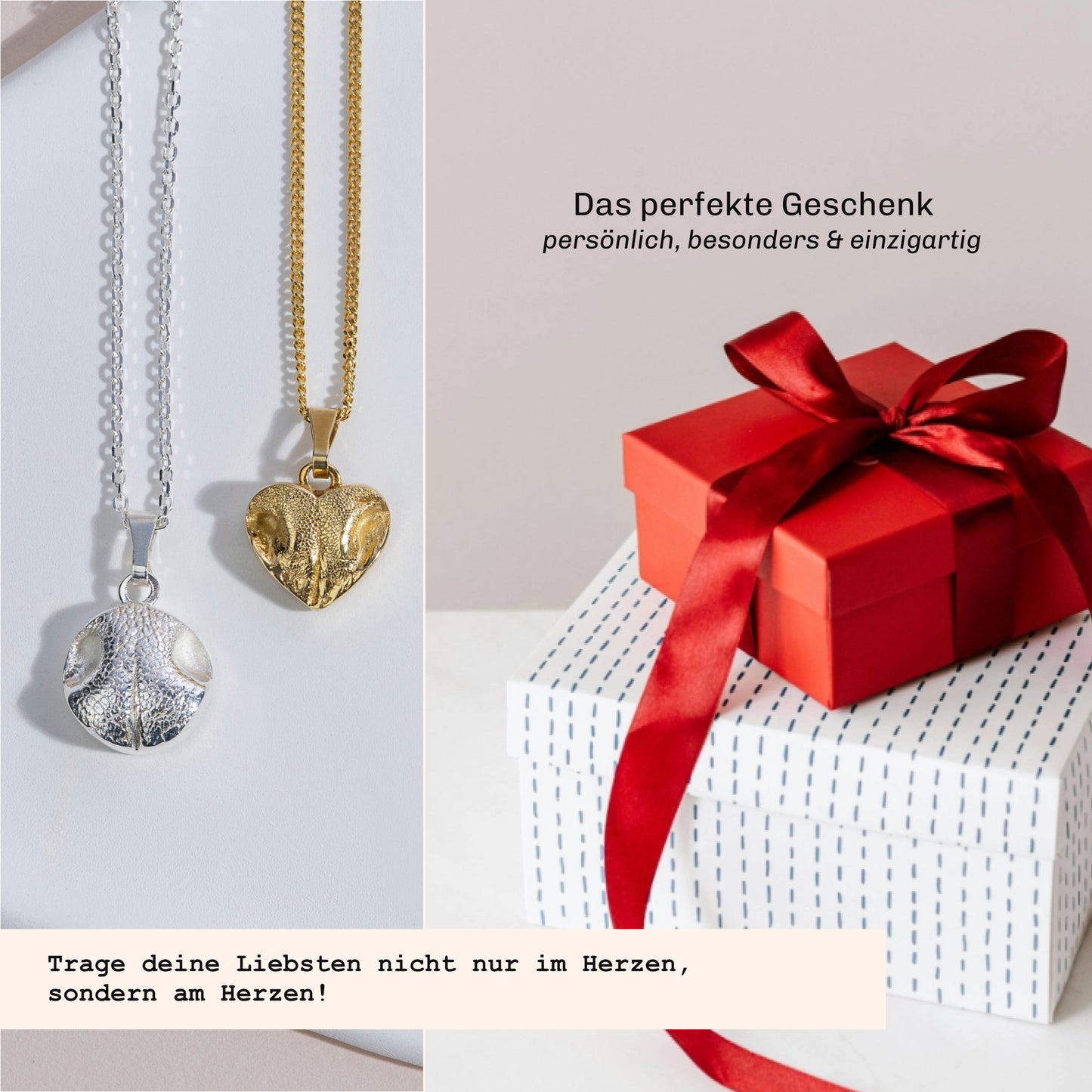 Erinnerungsschmudk als Geschnk mit Verpackung