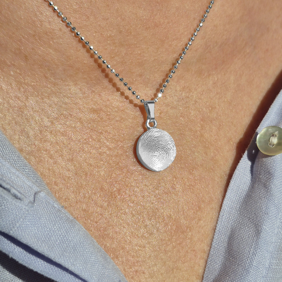 Halskette "natur" | Fingerabdruck